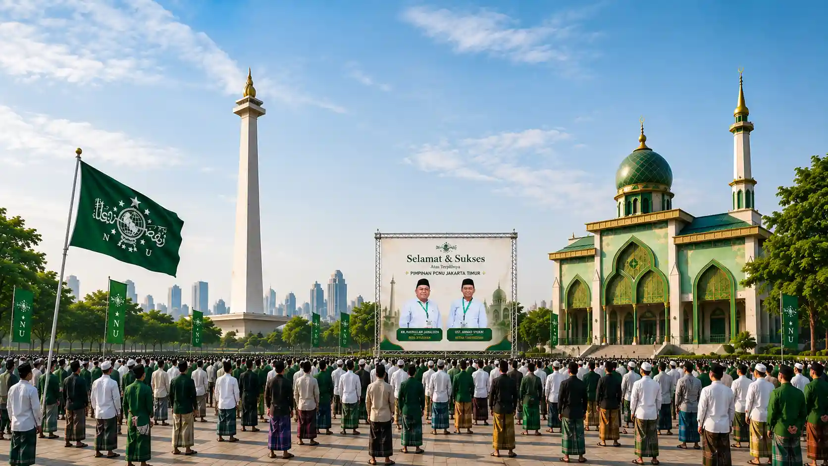 Kebersamaan pengurus dan warga PCNU Pengurus Cabang Kabupaten Aceh Barat Daya